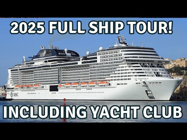 MSC Meraviglia Ship Tour - Full Ship Tour for 2025 Including Yacht Club Lounge and Pool Deck