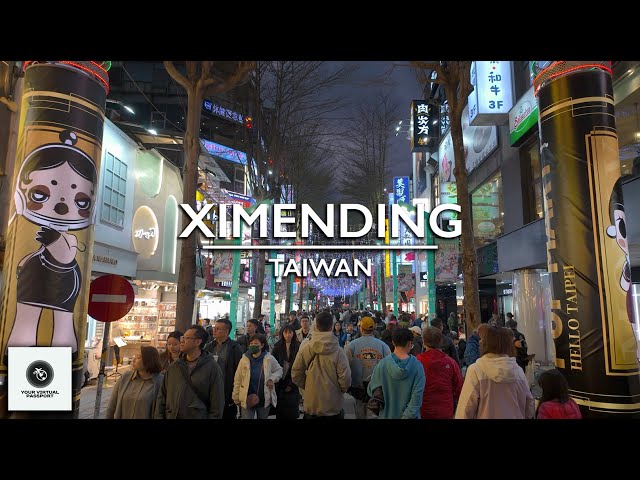 Walking Around the Most Vibrant District of Taiwan - XIMENDING, Taipei! Night Walking Tour 2024