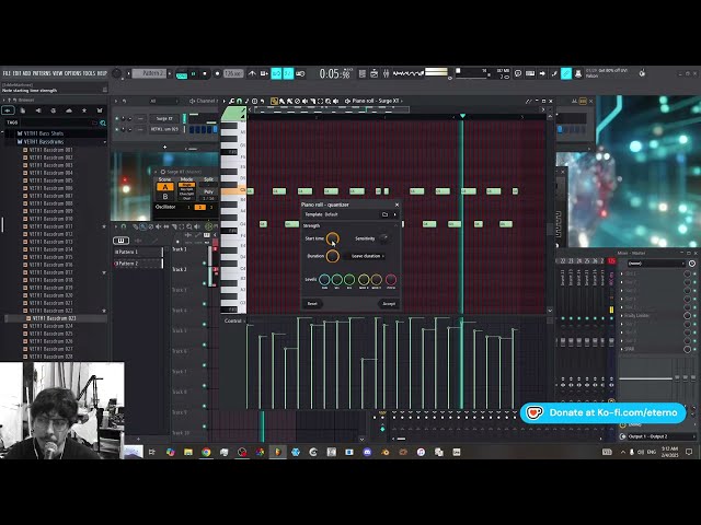 Late night Techno production in Fl Studio 24 #317