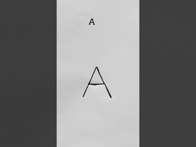 What letter A can change to / Easy drawing step by step.