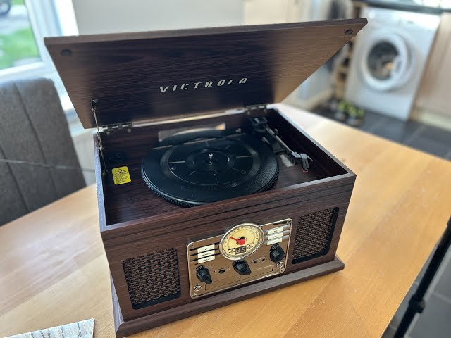 Sound Test Victrola 6-in-1 Bluetooth Record Player & Multimedia Center with Built-in Speakers |