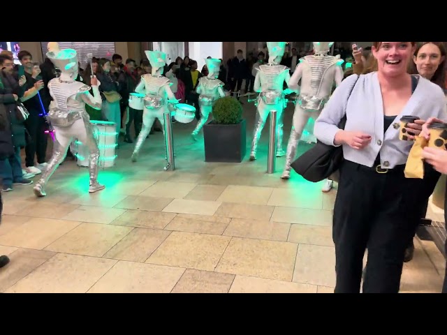 Leeds Light Night 2024 Trinity Shopping Centre 'Spark Drummers' 2