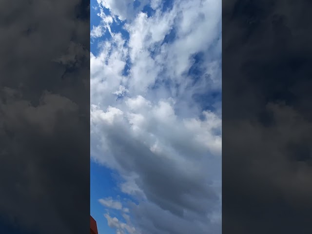 Sun, Blue Sky and Clouds 🌤 WhatsApp Status #shorts