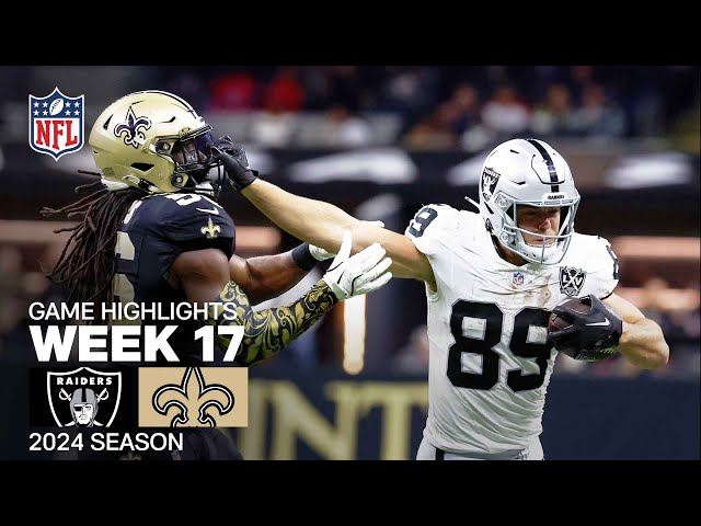 Las Vegas Raiders vs. New Orleans Saints | 2024 Week 17 Game Highlights