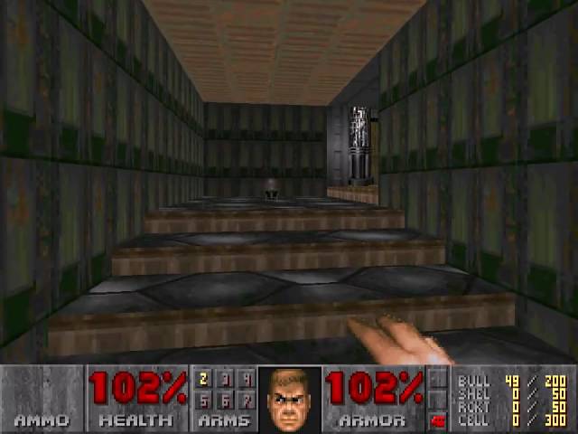 Doom level E1M2, Nuclear Plant: Chain saw