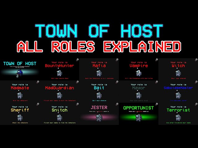 Among Us Town of Host || ALL ROLES EXPLAINED