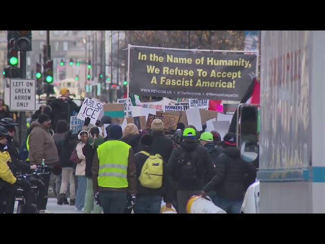 Hundreds rally against Trump administration's Middle East, immigration policies