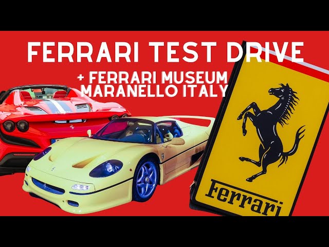 Visiting the Ferrari Museum and Taking a Ferrari Test Drive in Maranello Italy