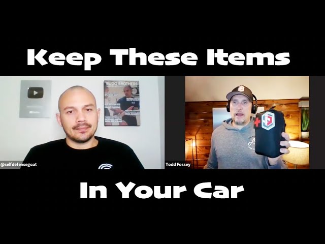 Build an emergency kit for your car, preparation is self defense.