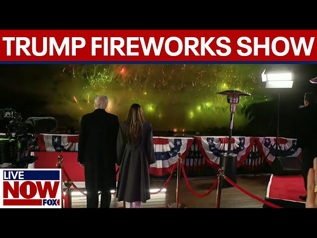 WATCH: President-Elect Trump views fireworks show at his golf club in Virginia | LiveNOW from FOX