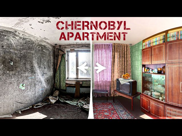 The Chernobyl apartment is prospering before your eyes. Ukrainian Pripyat before and after disaster