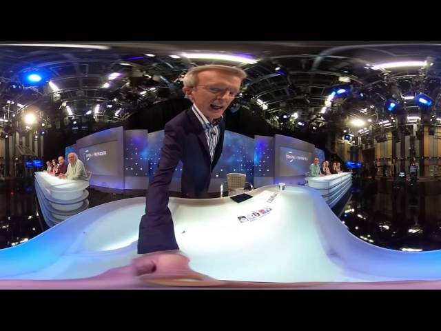 Jeremy Vine's 360-degree tour of the Eggheads studio at BBC Scotland