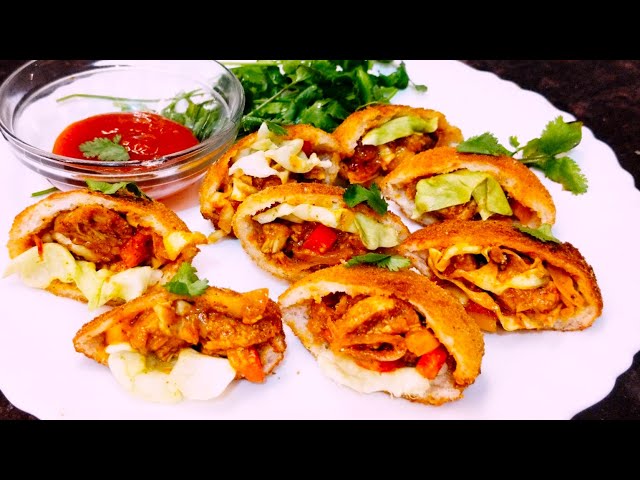 How To Make Bread Pockets Recipe! Ramzan Iftari Special Recipe! Easy Bread Pockets