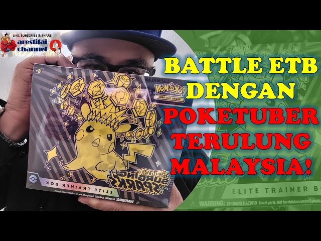 Berentap Unboxing Pokemon SURGING SPARKS dengan Poketuber Terulung di Malaysia @eddyfazly !