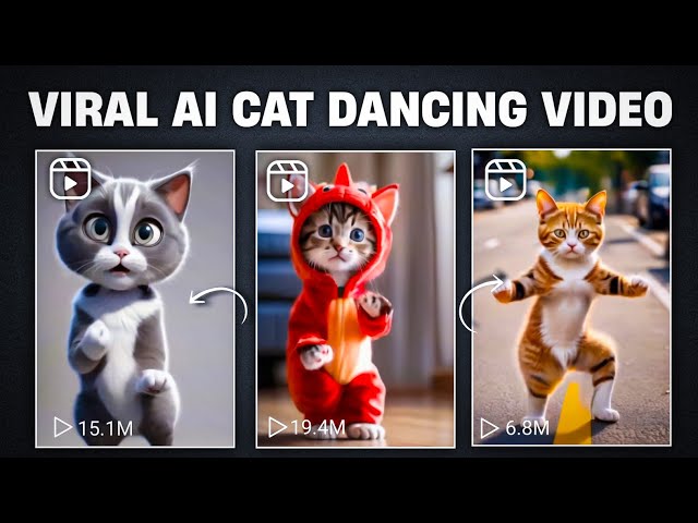 Ai Cat Dance Video Editing | Viral Cat Dancing Video Kaise Banaye | Cat Dancing Video With Ai