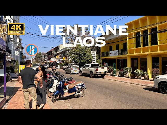 [4K] Vientiane, Laos 🇱🇦🐧 Nonstop Walking Tour