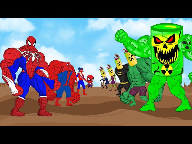 SPIDERMAN Family & Superheroes VS Evolution Of MONSTER RADIATION: Who Will Win? | SUPER HEROES MOVIE