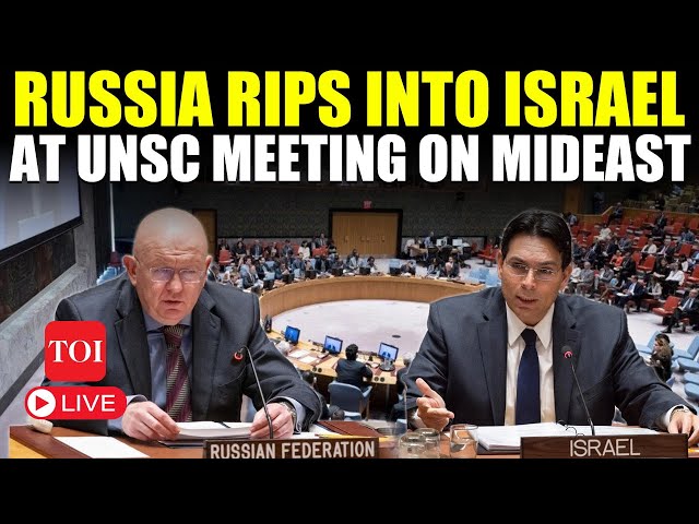 LIVE: Russian Envoy's Savage Attack On UN, Israel | 'Kids In Gaza Less Important Than Ukraine?'