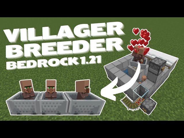 EASY Villager Breeder | Minecraft Bedrock 1.21 | Tutorial