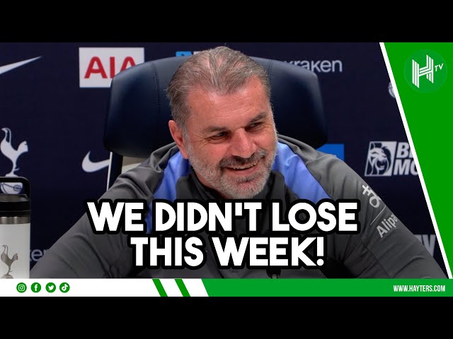 A DECENT week... WE DIDN'T LOSE! | Ange Postecoglou | Tottenham v Man Utd