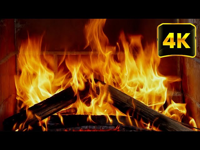 🔥Romantic Fireplace for Valentine day | Cozy Fireplace 4K 3 Hours & Relaxing Crackling Fire Sounds