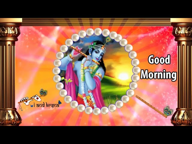 Good Morning God Krishna Whatsapp Status Video God