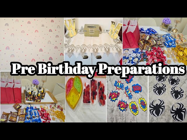 Pre Birthday Preparations || Creative Goody Bag Ideas || Decorating My Kids Room With Wall Stickers