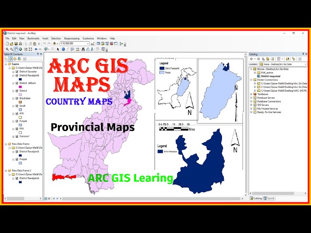 ARC GIS. Country Map. Provincial Map. District Map . Complete Setup