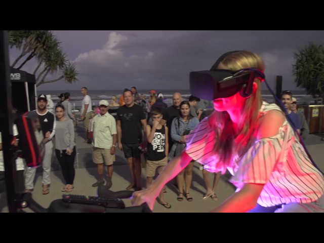 Virtual Reality cycling track in Griffith Red Zone