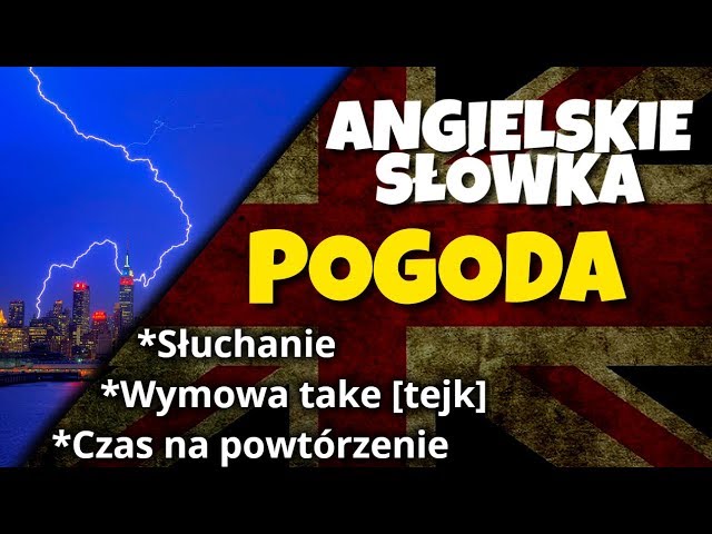 Pogoda po angielsku