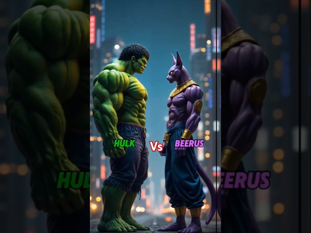 Hulk vs versus evolution #hulk #beerus #evolution #fusion