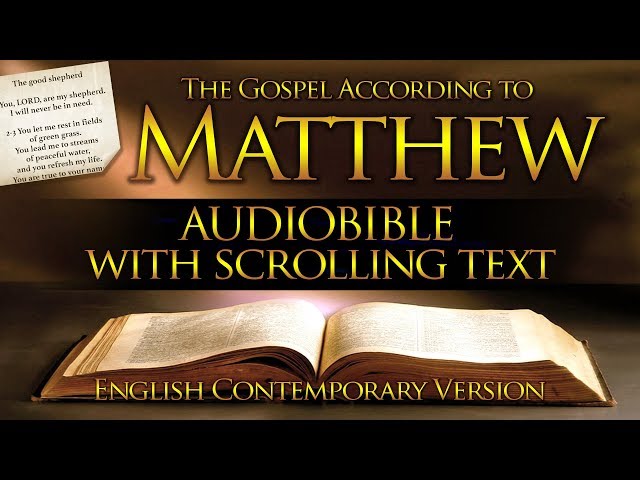 Holy Bible: Matthew 1 to 28 - Full (Contemporary English) With Text