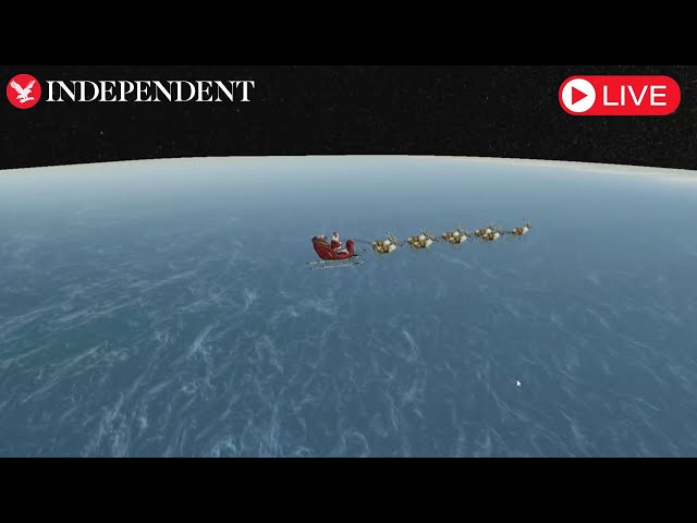 Live: Track Santa as he begins his journey around the world to deliver presents