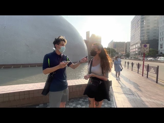 Asking Random People Question on the Street in Hong Kong