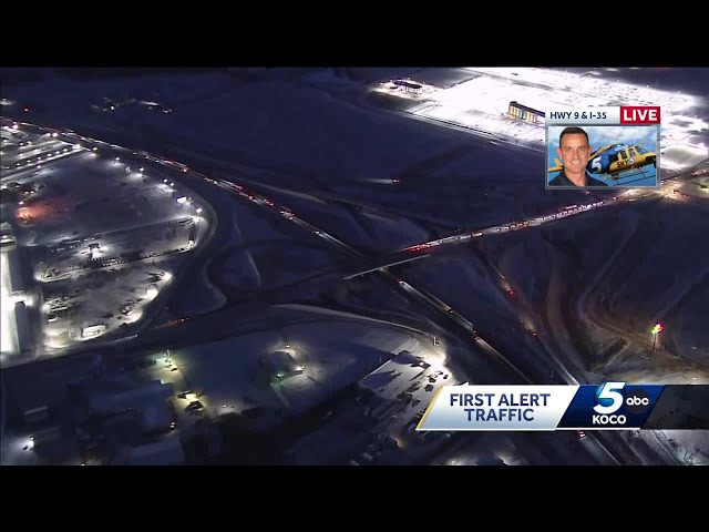 Sky 5 tracks road conditions in OKC metro