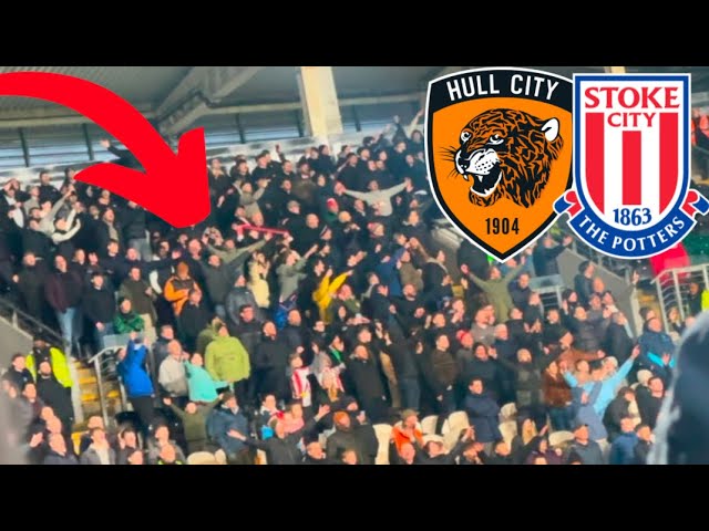 CRAZY STOKE FANS AS THEY MAKE A CRUCIAL COMEBACK VS HULL CITY