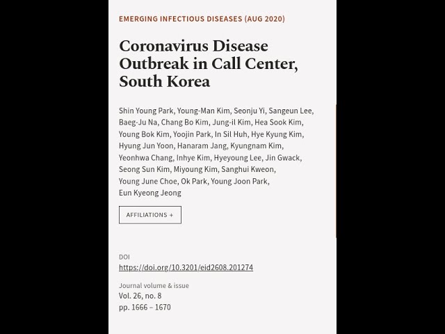 Coronavirus Disease Outbreak in Call Center, South Korea | RTCL.TV