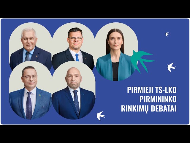 Pirmieji atviri TS-LKD pirmininko rinkimai: kandidatų debatai