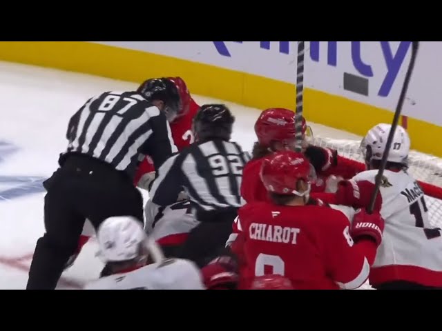 Things Get Heated Between Senators & Red Wings