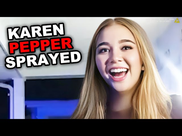 Psycho Karen gets PEPPER SPRAYED and TAZED During Arrest