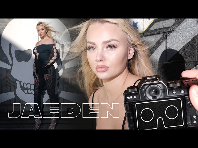 VR 180 Photo Shoot w Las Vegas Model Jaeden - Music Chris Johns - Teche 3D