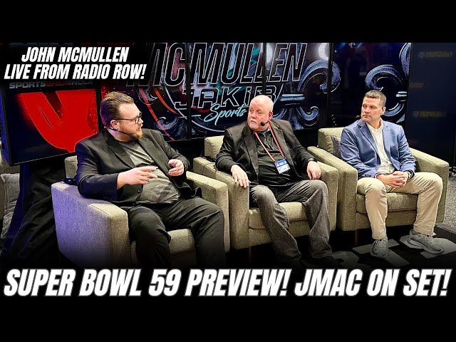 John McMullen LIVE from Radio Row in New Orleans | Super Bowl Preview with SportsGrid