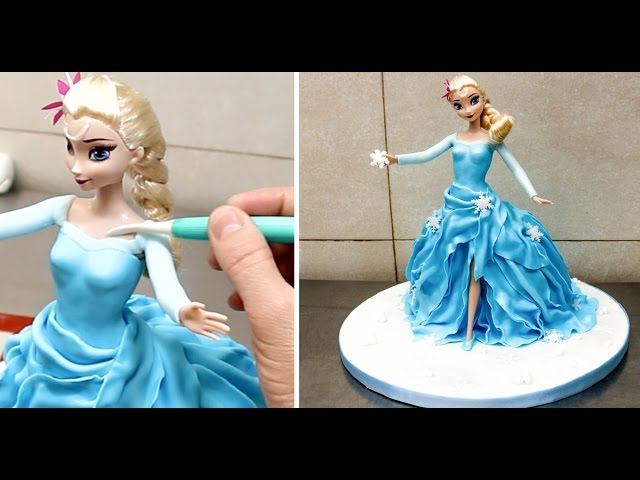 How To Make a Frozen ELSA Disney PRINCESS Cake/Torta Frozen