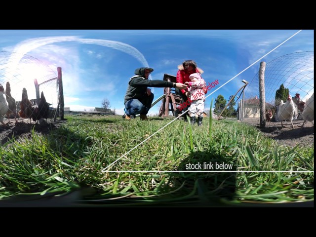 360 - family village - stock footage