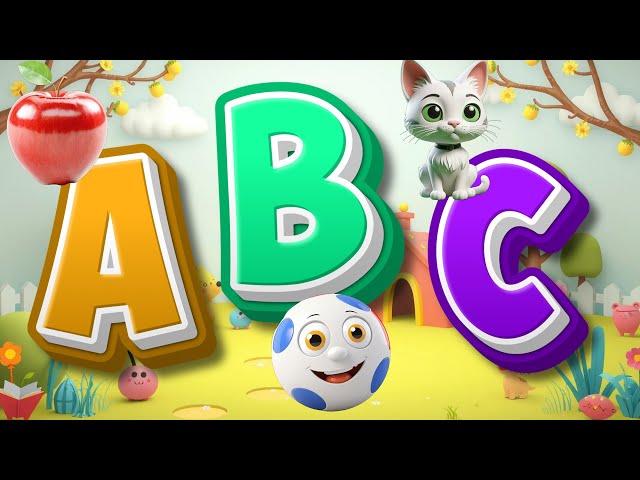 A for Apple A B C Song | Fun Alphabet Song for Kids | Learn ABC with Music Colorful 3D Animation A19