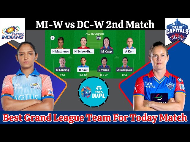 MI-W vs DC-W Dream11 Team, DC-W vs MI-W Dream11 Prediction, MUM W vs DEL W Prediction