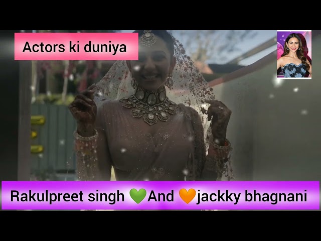 Rakulpreet singh and jackky bhagnani wedding video 🧡💚#rakulpreetsingh#jackkybhagnani#marriage#viral