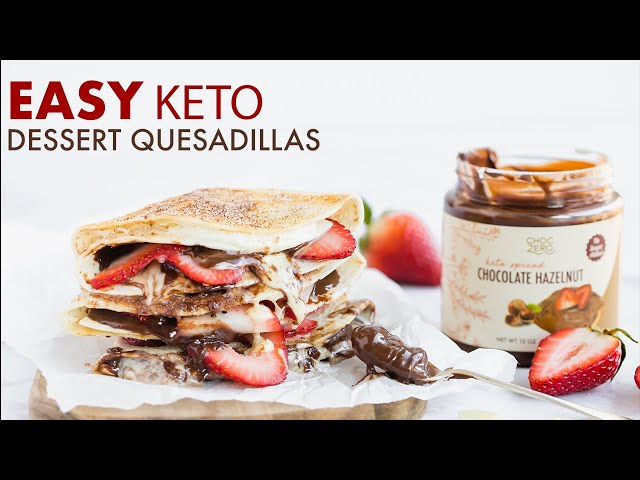 Easy Keto Dessert Quesadillas | Low Carb Sweet Tortilla