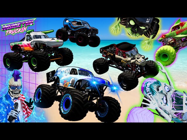 Monster Jam INSANE Racing, Freestyle and High Speed Jumps #75 | BeamNG Drive | Grave Digger