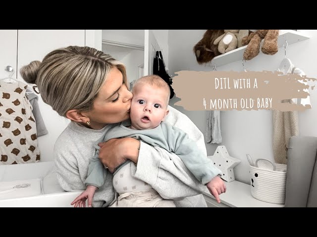 Day in the life with a 4 month old baby | Second time Mum UK